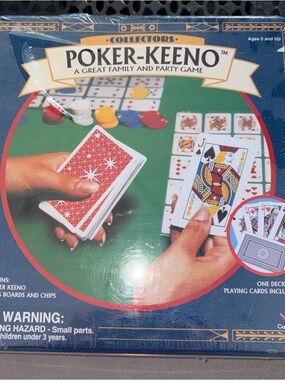 Poker Keeno Tin No. 99 Family Party Game Maplegrove Collection Factory Sealed